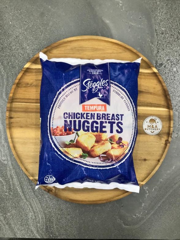 Steggles Tempura Chicken Breast Nuggets 1kg M & A Butchery
