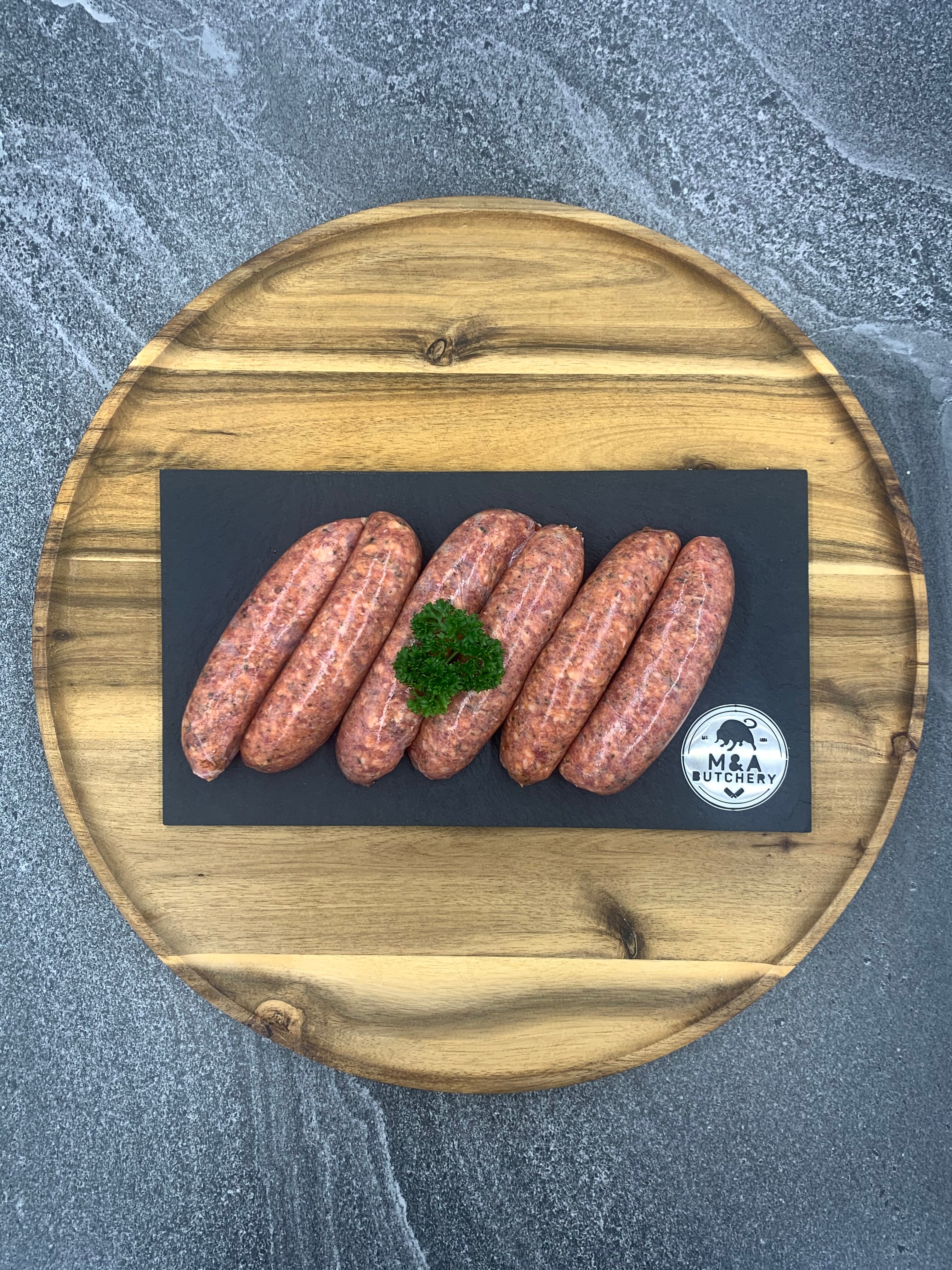 Worcestershire & Cracked Peper Sausages