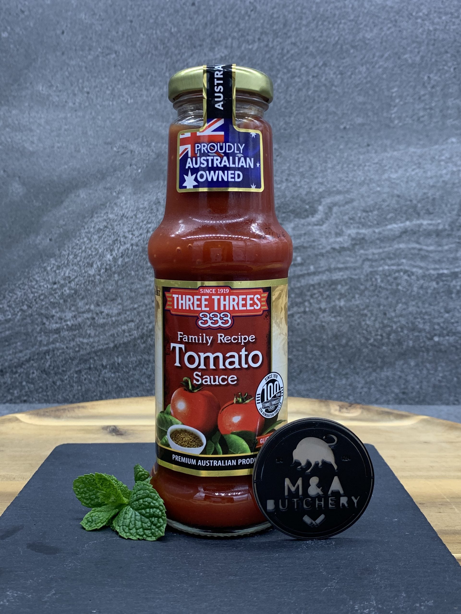 Three Threes Tomato Sauce 275mL – M & A Butchery