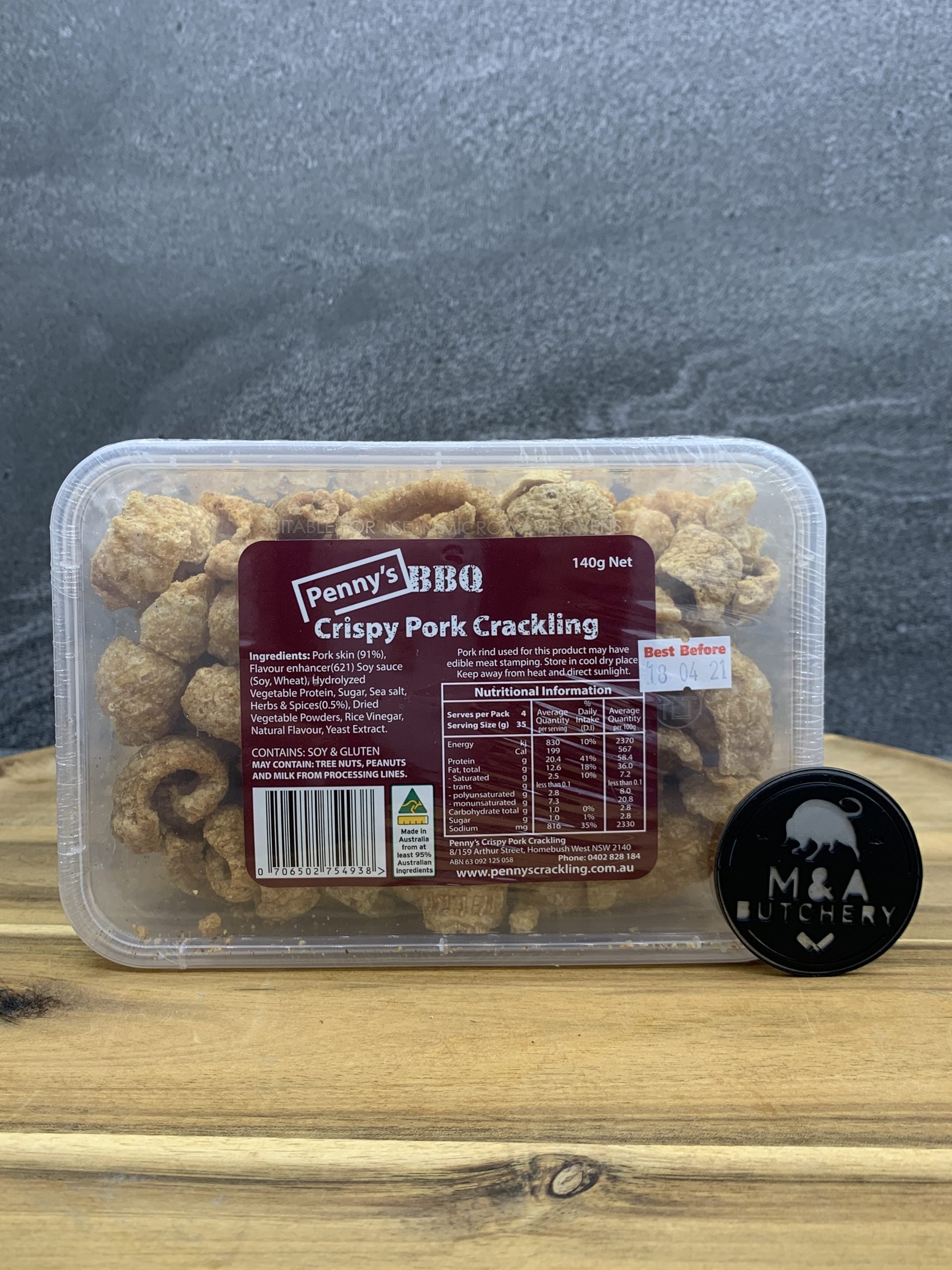 Penny’s Crispy Pork Crackling – BBQ – 140g