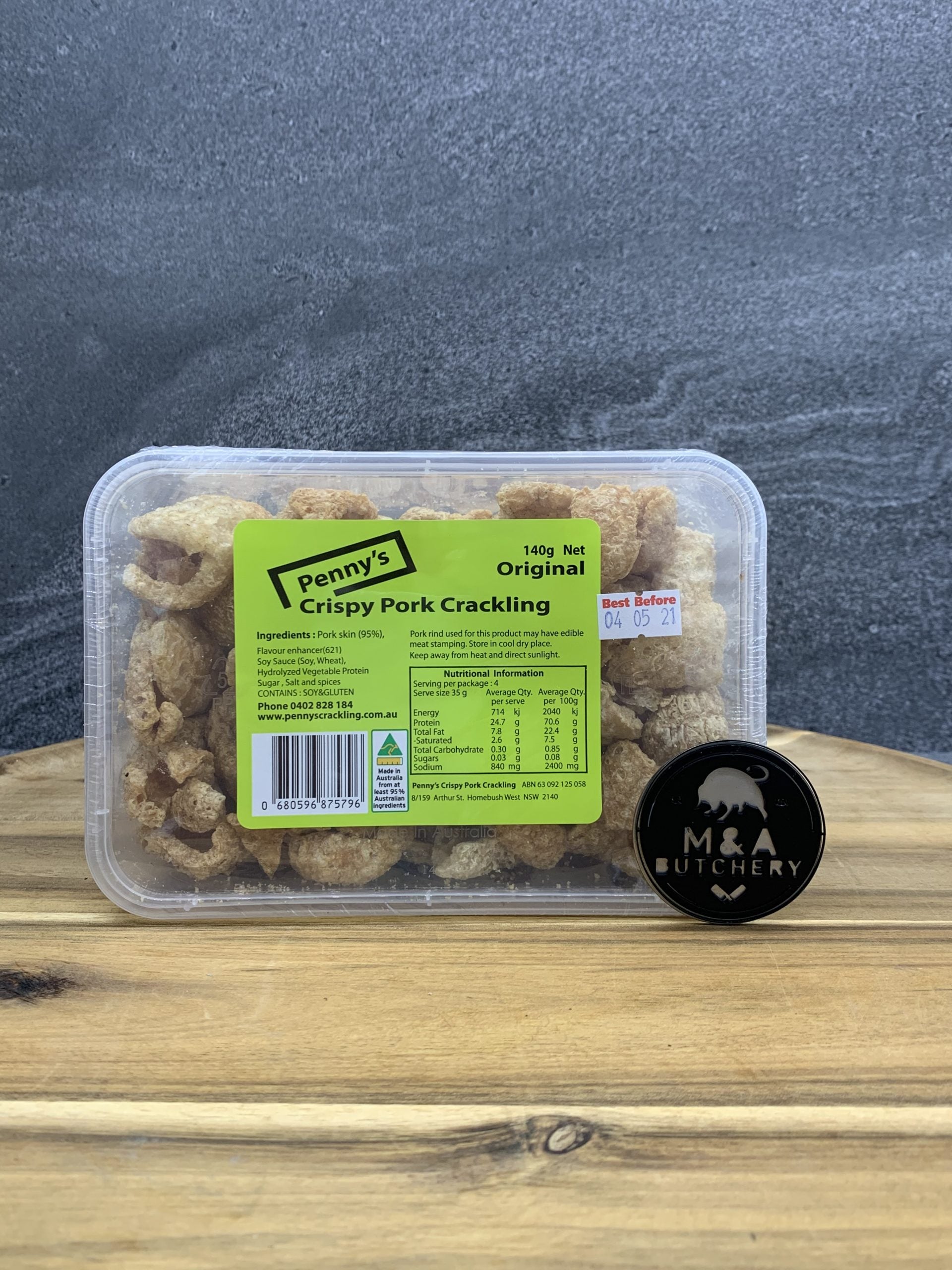Penny’s Crispy Pork Crackling – Original – 140g