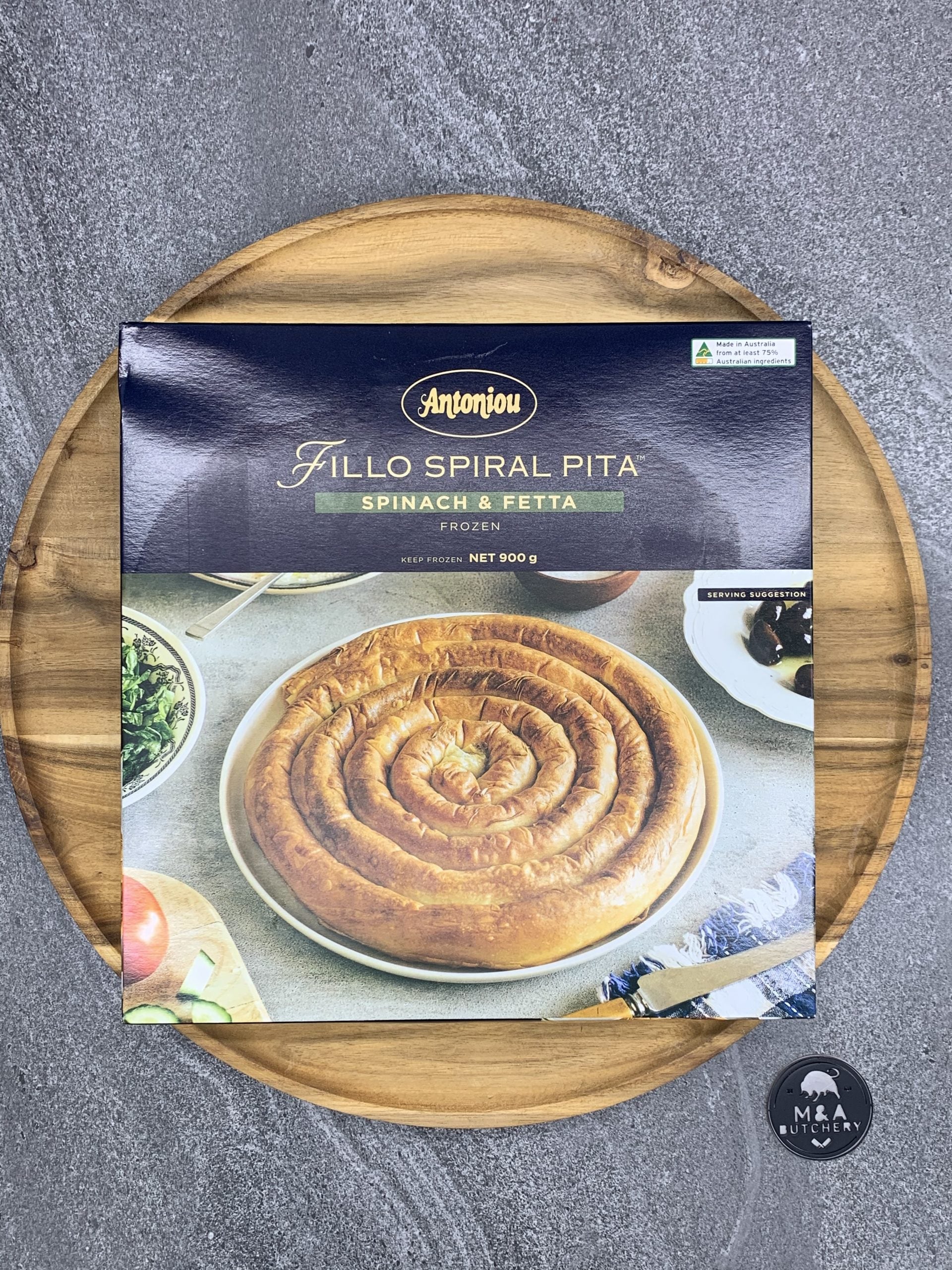 Antoniou Family sized Spinach & Feta Spirals – 900g