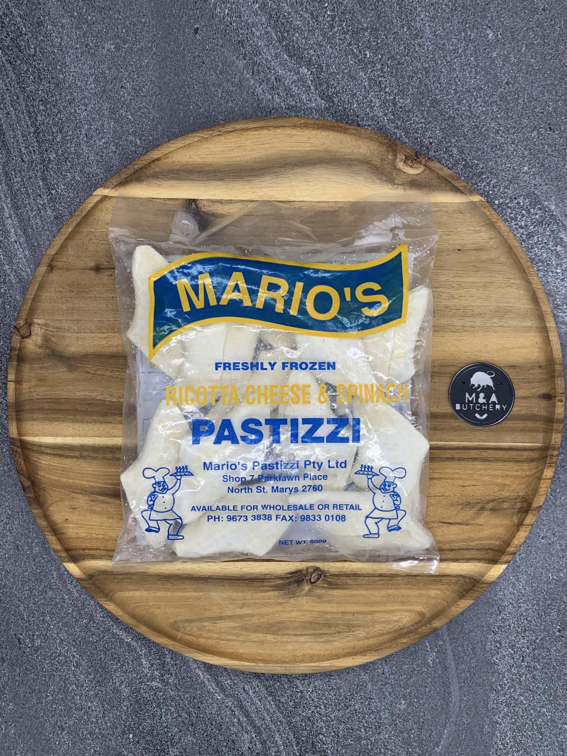 Mario's Ricotta Cheese & Spinach Pastizzi