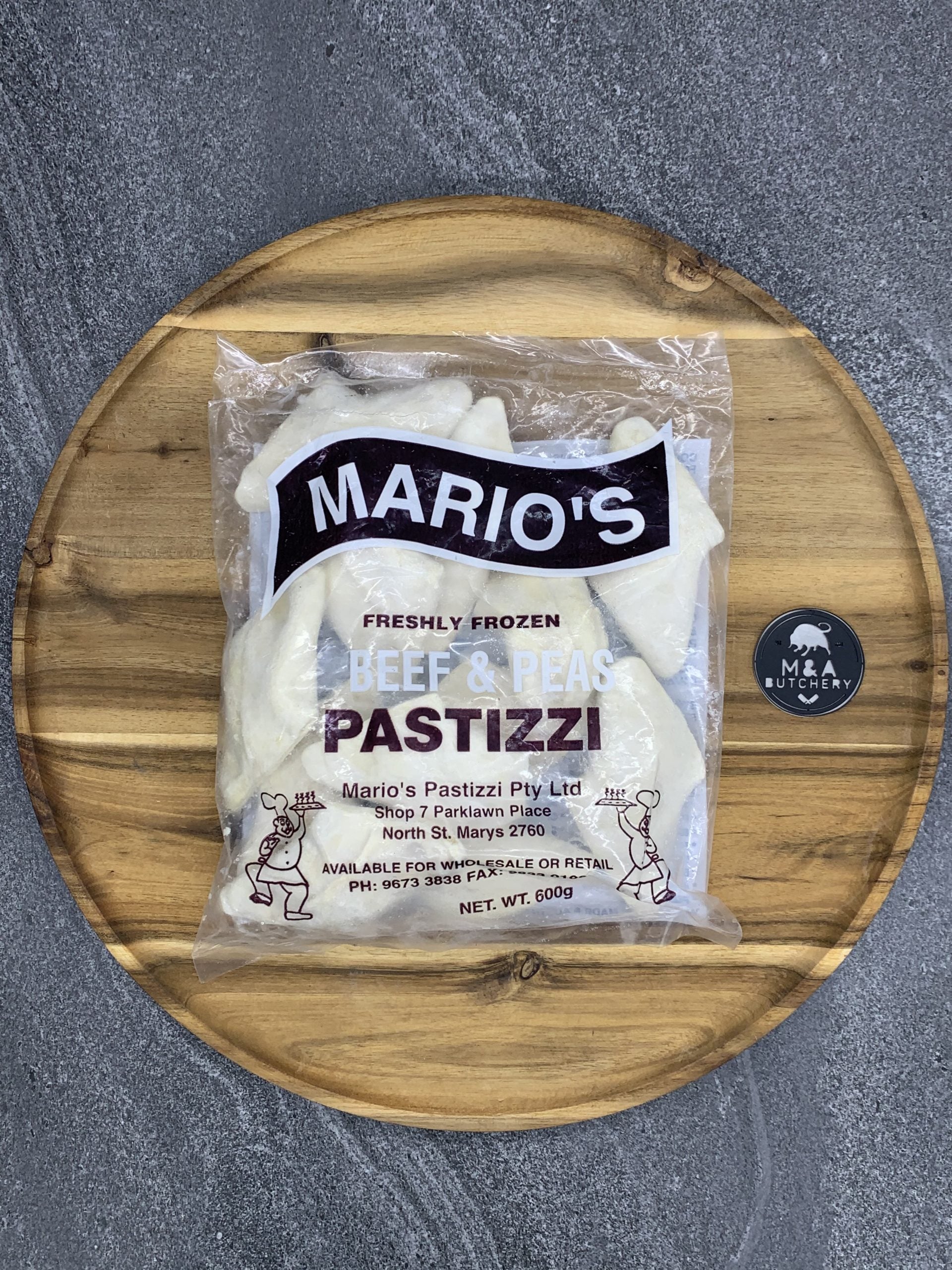 Mario's Beef and Peas Pastizzi